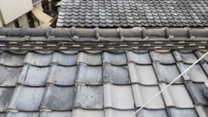 京都市北区にて瓦屋根修理