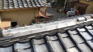 京都市北区にて瓦屋根修理