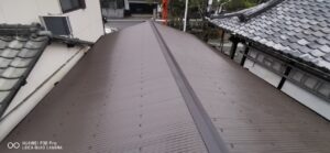 京都市西京区にて倉庫屋根雨漏り修理