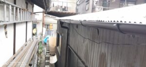 京都市西京区にて倉庫屋根雨漏り修理