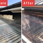 京都市中京区にて雨漏り修理〈軒天補修〉